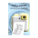 Torima TRM-CMR15 Sarı Dijital Video Kayıt Fotoğraf Çocuk Kamerası Anlık Termal Resim Kağıt Baskılı Yazıcı - Görsel 2