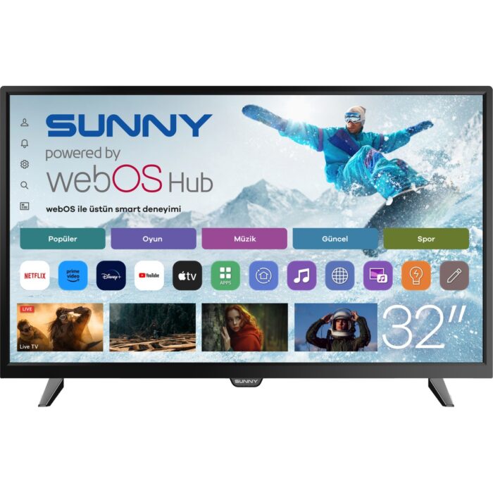Sunny SN32DAL540 32" 81 Ekran Dahili Uydu Alıcılı HD Ready Smart webOS LED TV - Görsel 1