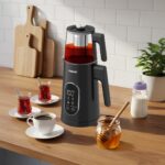 Fabcio Aroma Smart Sıcaklık Kontrollü 1500W Dokunmatik Çelik Çay Makinesi - Görsel 2