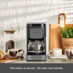 Karaca Just Coffee Aroma 2 In 1 Filtre Kahve Makinesi Space Gray - Görsel 3