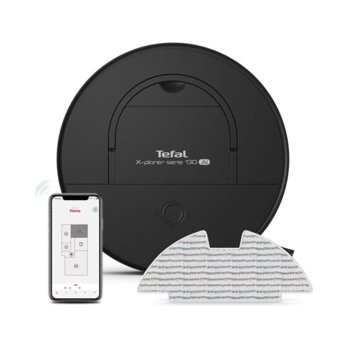 110001153239680.jpg Tefal RG9075 X-Plorer Serie 130 Aı Evcil Hayvan Dostu ve Akıllı Robot Süpürge Siyah -Teşhir - Görsel 1