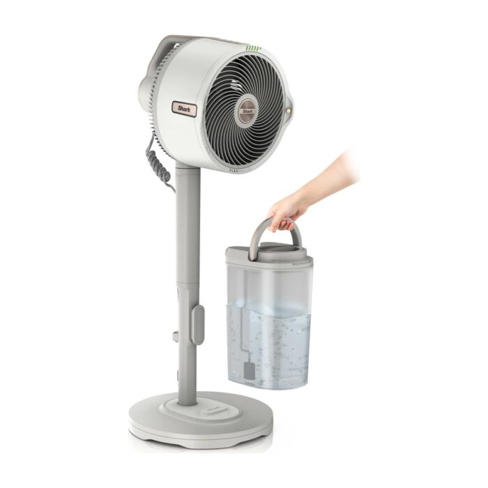 Shark Flexbreeze Promist Taşınabilir Buharlı Fan – Iç ve Dış Mekan Uyumlu, Beyaz - Görsel 2