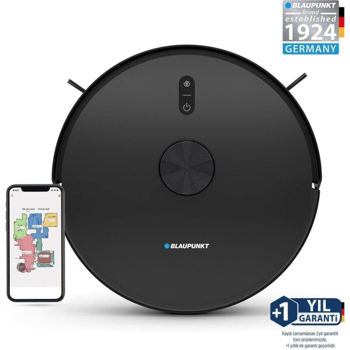 110001153283469.jpg Blaupunkt S10 Pro Robomaster Robot Süpürge 5000PA Siyah - Görsel 1