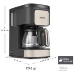 Karaca Just Coffee Aroma 2 In 1 Filtre Kahve ve Çay Demleme Makinesi Bej - Görsel 2