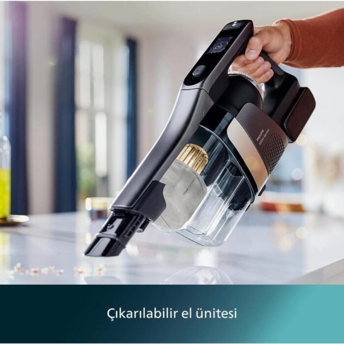 Philips  Aqua Trio YENİ 9000 SERİSİ 3'ü 1 Arada (Islak, Kuru ve Moplu) Sarjlı ve Kablosuz Dik Süpürge - Görsel 3