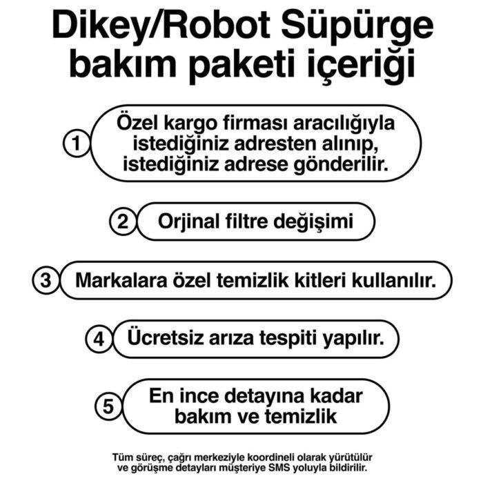 İz Teknoloji Servisi A.Ş. Dikey Süpürge Bakım Paketi (1 Yıl) - Görsel 5