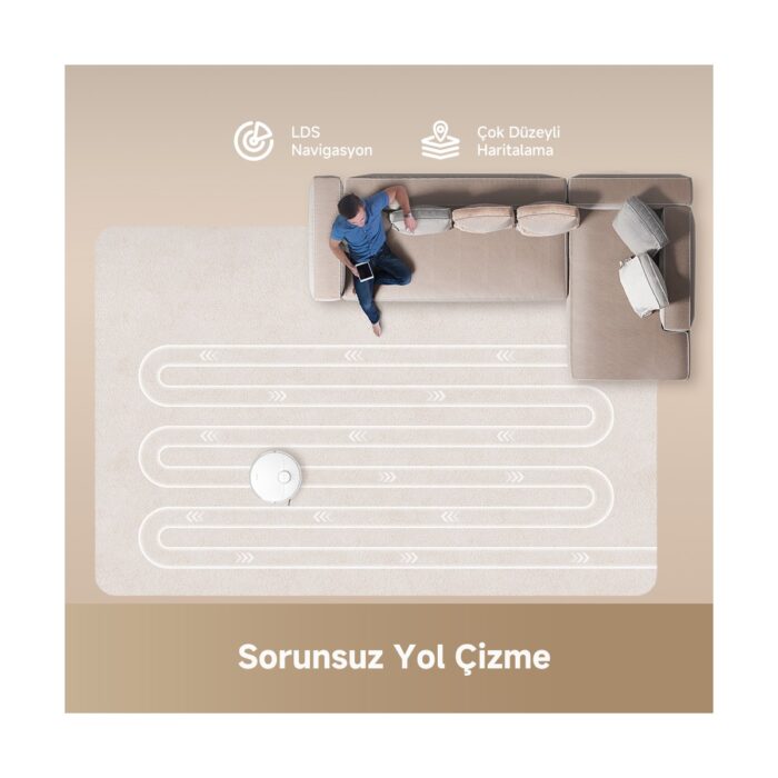 Dreame D20 Robot Süpürge, 13.000 Pa Emiş Gücü - Görsel 5