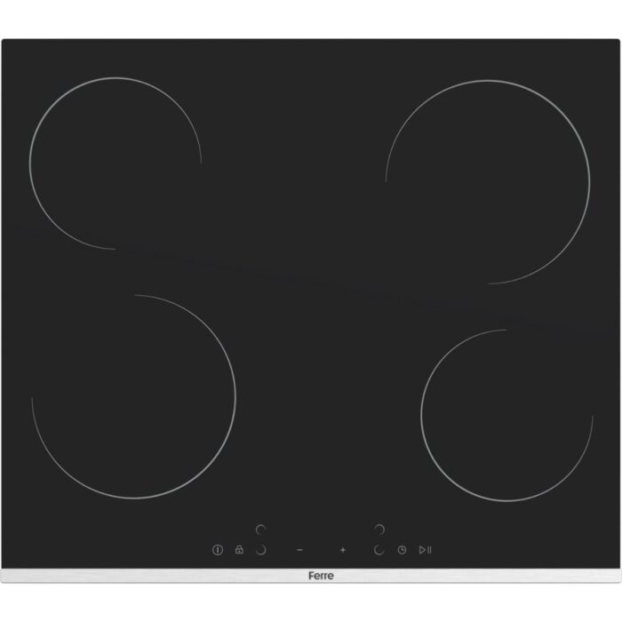 Ferre MS263 Siyah Vitroseramik Elektrikli Ocak 60 Cm, Çift Halkalı (Dual) Pişirme Gözlü - Görsel 5