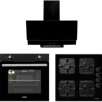 Exep Line Siyah 3'lü Ankastre Set (ED401-EO320-EF200)