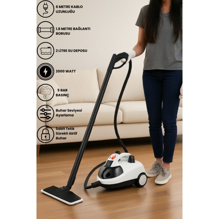 Yui SC1000 Çok Fonksiyonlu Buharlı Temizlik Makinesi Buharlı Temizleyici - Görsel 2