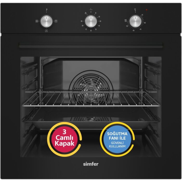 110001158988467.jpg Simfer 8228 Trend Siyah Cam, Mekanik Timer, 4 Fonk.power Tu - Görsel 1