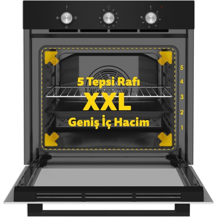 Simfer 8228 Trend  Siyah Cam, Mekanik Timer, 4 Fonk.power Tu - Görsel 4