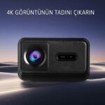 Robeve Lensun New 13 Projeksiyon Cihazı 4K Görüntü - Wifi Bluetooth Destekli - Android Kurulu Android Tv - Dahili Hoparlör - Kumandadan Odak - Dahili Hafıza - Görsel 2
