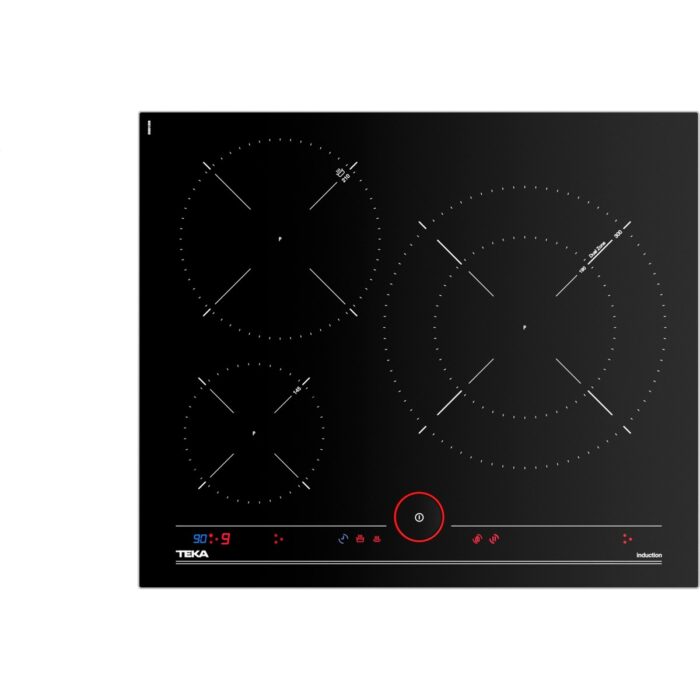 110001160212122.jpg Teka - IKNOB IT 6350 - Ankastre Cam Seramik İndüksiyonlu Ocak - 7400 W - Siyah - 60 cm - 10210183 - Görsel 1