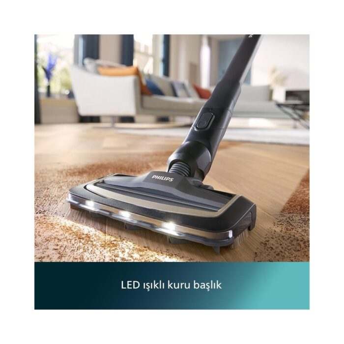 Philips 9000 Serisi AquaTrio Kablosuz Dikey Süpürge, Otomatik Temizleme ve Şarj İstasyonu​, AquaSpin Başlık, PowerCyclone Aqua,XW9463/11 - Görsel 3