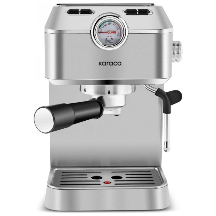 110001170174516.jpg Karaca Coffee Art 1101 Süt Köpürtücülü, 20 Bar Basınçlı, Espresso, Latte, Cappuccino, Americano Makinesi 1,5l Inox - Görsel 1