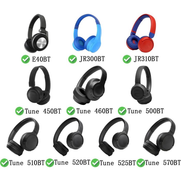 Mrs Tech Jbl Tune 450 T500BT 510BT 520BT T570BT Uyumlu Kulaklık Pedi Süngeri T460 JR300 310 T250 Kulak Yastık Ped Sünger Earpad Kulak Minderi   Yalıtım Köpük - Görsel 3