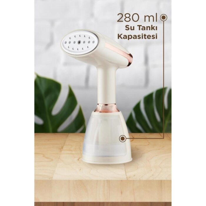 Başkenttekno KY-003 Beyaz Buharlı Kırışık Giderici 1500W Taşınabilir Seyahat Boy Dikey Ütü - Görsel 2