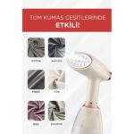 Başkenttekno KY-003 Beyaz Buharlı Kırışık Giderici 1500W Taşınabilir Seyahat Boy Dikey Ütü - Görsel 4