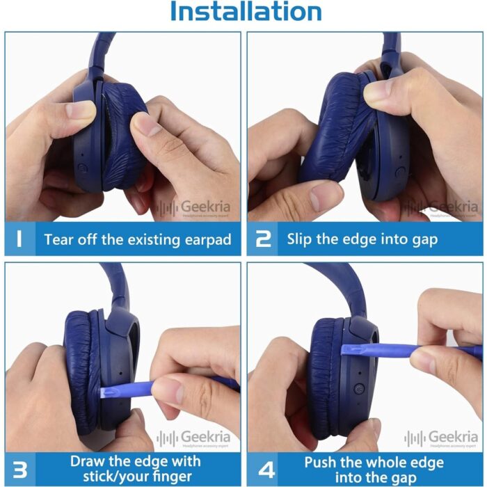 M.TK Moveteck Jbl ile Uyumlu Kulaklık Pedi Süngeri Tune T500BT 510BT 520BT T560BT T600 T450 460 JR300 310 T250 - Görsel 2