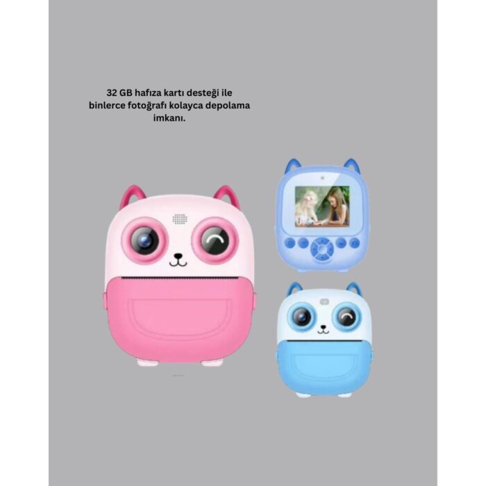2.4 Inç Ekranlı Çocuk Fotoğraf Makinesi 6x Zoom Özellikli - Görsel 2