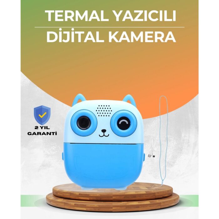 110001172524064.jpg 48MP Çocuk Kamera Oyun ve Müzik Destekli Termal Yazıcı - Görsel 1
