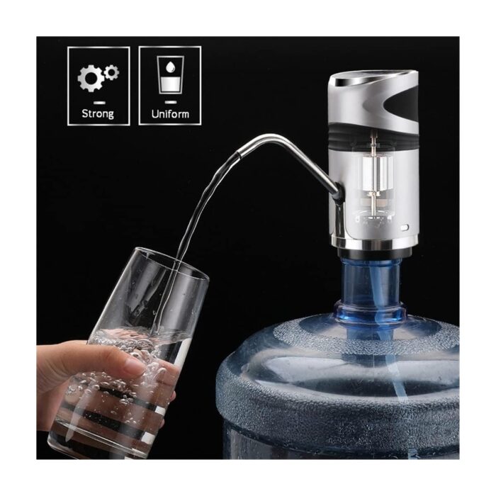 Deming Içme Çeşmesi Elektrikli Taşınabilir Su Pompalı Dispenser Galon Içme Şişesi Anahtarı Sessiz Şarjlı Dokunmatik 19 Litre (Renk : Beyaz-Meyve Şeftali5) (Yurt Dışından) - Görsel 3