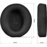 Mrs Toys Anker Life Q30 / Q35 Uyumlu (Mest Örme Kumaş),kulaklık Kulak Yastıkları Süngeri Pedi Anker Soundcore Life Q30 Q35 Q30 Bt Q35 Bt Prefesyonel Sünger Köpük Için Kulak Yastık-Siyah - Görsel 2