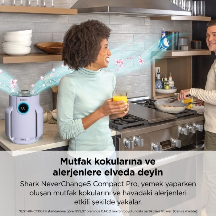 Shark Neverchange5 Compact Pro Hava Temizleyici - Lavender - Görsel 4