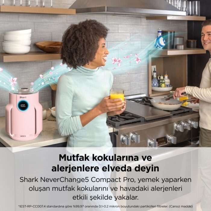 Shark Neverchange5 Compact Pro Hava Temizleyici - Rose - Görsel 4