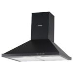 Kumtel Siyah Dp6-S Duvar Tipi Piramit Davlumbaz Alüminyum Filtre, 450 m³/s Yüksek Emiş Gücü ile Sessiz Çalışma - Görsel 3