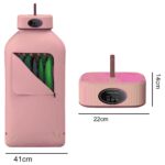 Robo Katlanır Çamaşır Kurutma Makinesi Pembe - Görsel 2