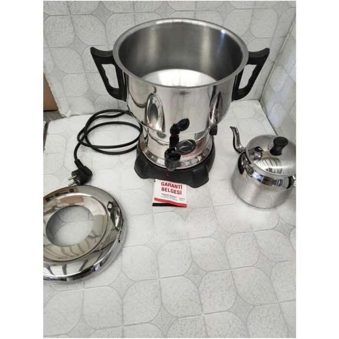 Seçil 4.5 l Çelik Gri Elektrikli Semaver Hızlı Demleme ve Enerji Tasarruflu Tasarım - Görsel 5