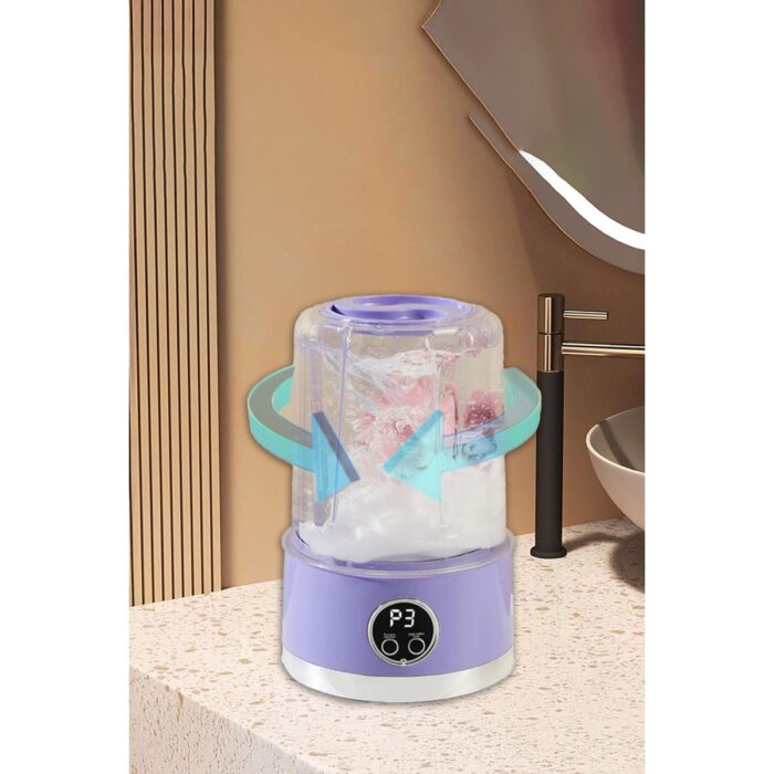 Robo Şarjlı Taşınabilir Çamaşır Makinesi - Görsel 1