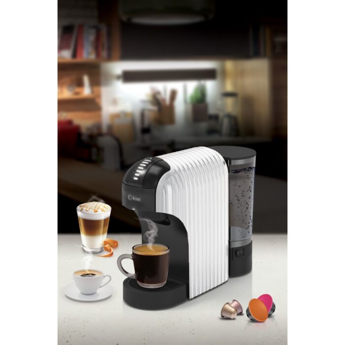 Kiwi Kcm-7597 Multikapsül Kahve Makinesi Beyaz Nespresso / Tchibo / Toz Kahve ile Uyumlu - Görsel 4