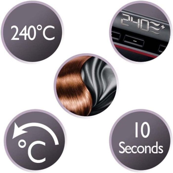 Remington Saç Düzleştirici - Hızlı Isınma, Hafıza Özelliği, 110 mm Kılavuz Seramik Plaka, 150-235°C Arasında Ayarlanabilir Isı - Görsel 5