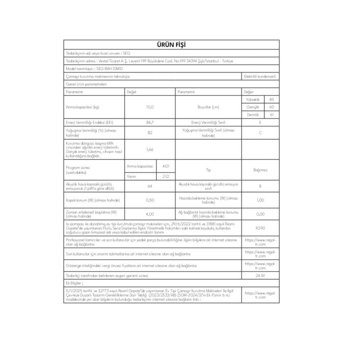 Seg Kmh 10M10 Kurutma Makinesi - Görsel 3