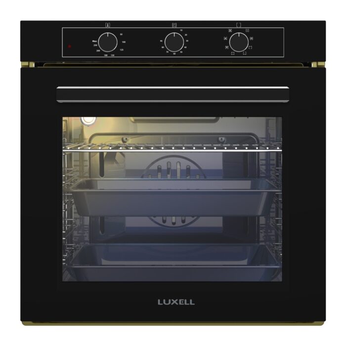 Luxell 88 Lt Süper Kristal Siyah Cam Ankastre Set - Görsel 2