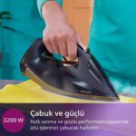 Philips DST7510/80 7500 Serisi Buharlı Ütü, 3200 W, 55 g/dk Sürekli Buhar, SteamGlide Elite, 260 g Şok Buhar, - Görsel 3