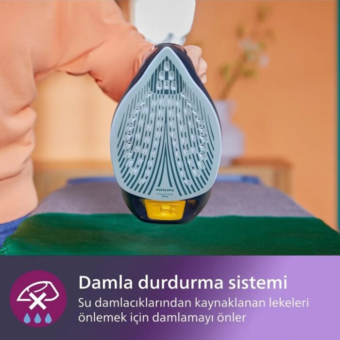 Philips DST7510/80 7500 Serisi Buharlı Ütü, 3200 W, 55 g/dk Sürekli Buhar, SteamGlide Elite, 260 g Şok Buhar, - Görsel 5