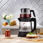 Schafer Optimal Elektrikli Cam Çay Makinesi-Siyah