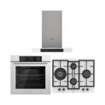 Ferre Beyaz Set ( D101 Beyaz Davlumbaz -ED076-WFA Beyaz Ocak- XE63CB Fryart Beyaz Fırın )