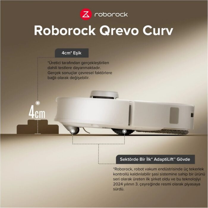 Roborock Qrevo Curv Akıllı Robot Süpürge - Görsel 4
