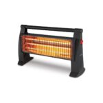 Kumtel Luxell Lx-2820 Quartz Elektrikli Isıtıcı 1500 W – Ayarlanabilir Isı Kademeli, Siyah, Ev ve Ofis Kullanımına Uygun - Görsel 2