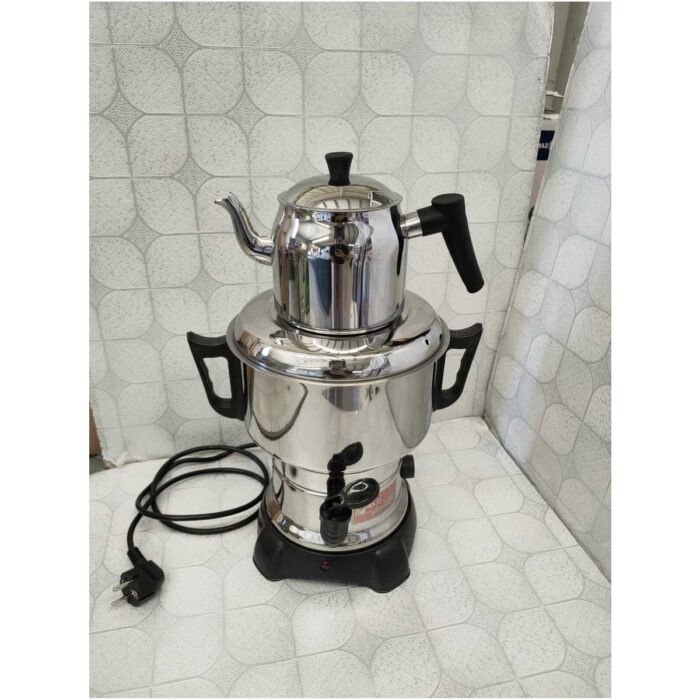 Aldente 4.5 L Elektrikli Semaver – Gri Paslanmaz Çelik Gövde, Sıcak Tutma ve Enerji Tasarrufu Özellikli - Görsel 3