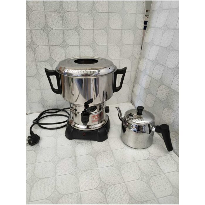 Aldente 4.5 L Elektrikli Semaver – Gri Paslanmaz Çelik Gövde, Sıcak Tutma ve Enerji Tasarrufu Özellikli - Görsel 4