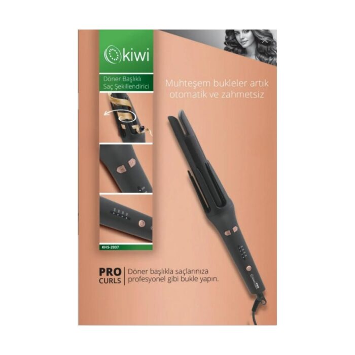 Kiwi KHS-2037 Döner Başlıklı Saç Şekillendirici - Görsel 5