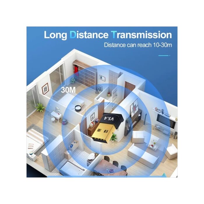 Anunnaki USB Bluetooth Dongle Pc Laptop Kablosuz Bluetooth 5.4 Adaptör V5.4 Bluetooth Aparatı - Görsel 3