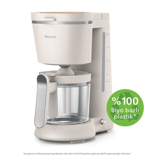 Philips ECO Conscious Edition Filtre Kahve Makinesi 1,2 L, 15 Fincan Kapasiteli, Otomatik Kapanma ve Cam Sürahi - Görsel 1