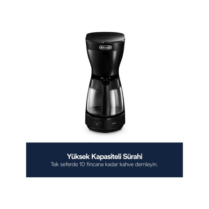 DeLonghi ICM16210 Filtre Kahve Makinesi Siyah - Görsel 2